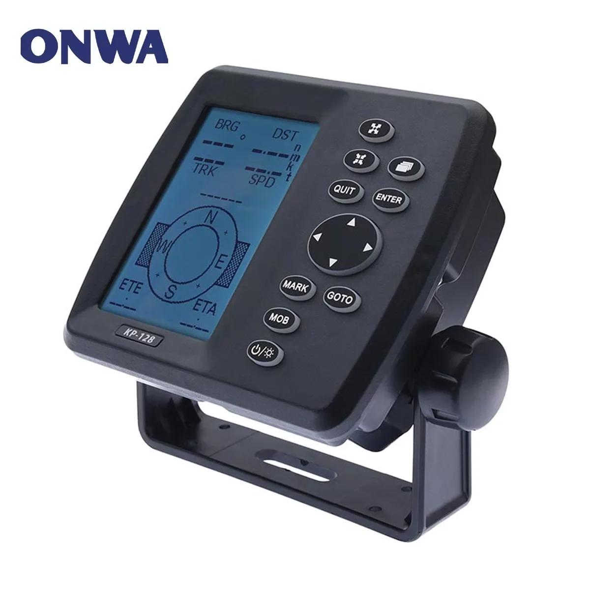 ONWA KP-128 LCD  ׺, GPS, SBAS ׺̼ ý, ؾ Ʈ GPS ׳ DC12V-24V, 4.3 ġ